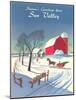 Season's Greetings from Sun Valley-null-Mounted Art Print