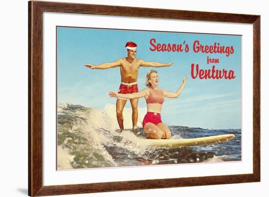 Season's Greetings from Ventura-null-Framed Art Print