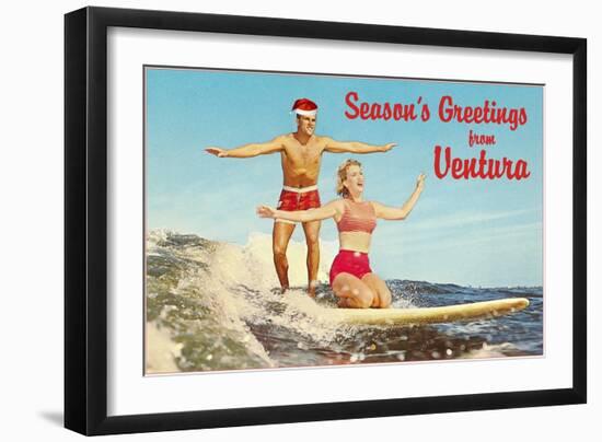 Season's Greetings from Ventura-null-Framed Art Print