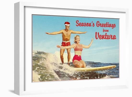 Season's Greetings from Ventura-null-Framed Art Print