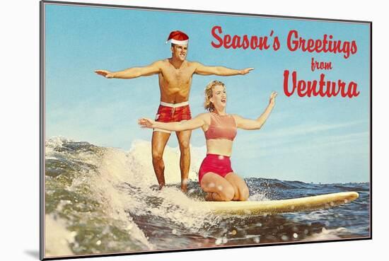 Season's Greetings from Ventura-null-Mounted Art Print