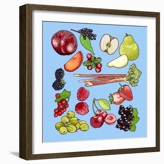 Seasonal Fruit-Claire Huntley-Framed Giclee Print