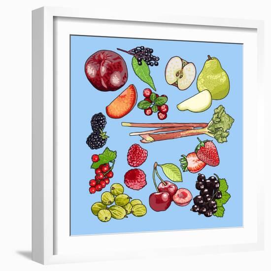 Seasonal Fruit-Claire Huntley-Framed Giclee Print