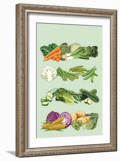 Seasonal Vegetables in the UK-Claire Huntley-Framed Giclee Print