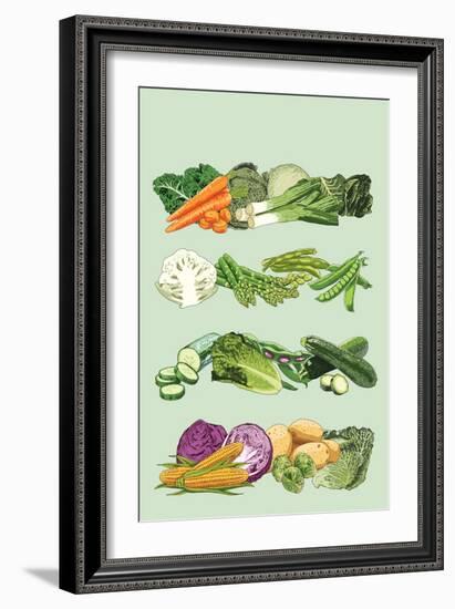 Seasonal Vegetables in the UK-Claire Huntley-Framed Giclee Print