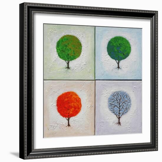 Seasons: Four Square-John Newcomb-Framed Giclee Print