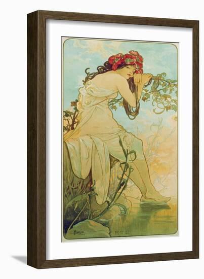 Seasons: Summer, 1896-Alphonse Mucha-Framed Giclee Print