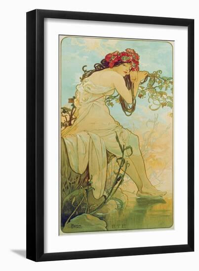 Seasons: Summer, 1896-Alphonse Mucha-Framed Giclee Print