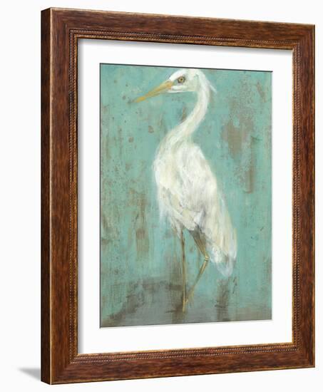 Seaspray Heron II-Jennifer Goldberger-Framed Art Print