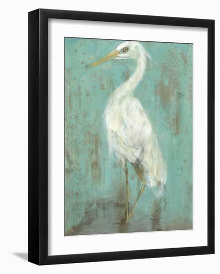 Seaspray Heron II-Jennifer Goldberger-Framed Art Print