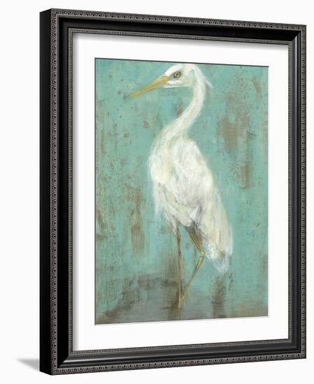 Seaspray Heron II-Jennifer Goldberger-Framed Art Print