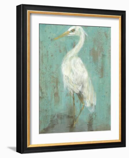 Seaspray Heron II-Jennifer Goldberger-Framed Art Print