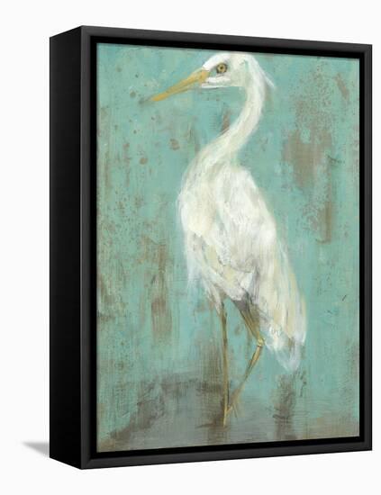 Seaspray Heron II-Jennifer Goldberger-Framed Stretched Canvas