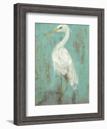 Seaspray Heron II-Jennifer Goldberger-Framed Art Print