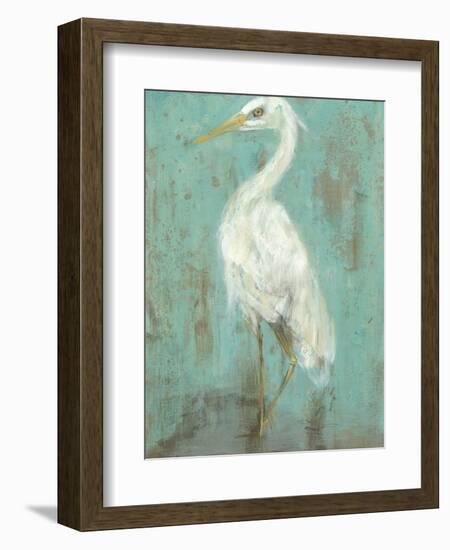 Seaspray Heron II-Jennifer Goldberger-Framed Art Print