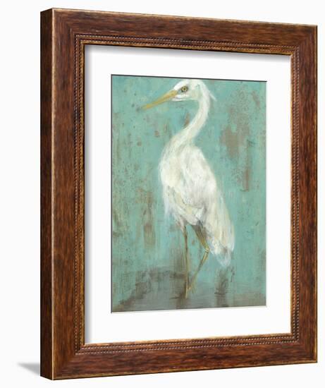 Seaspray Heron II-Jennifer Goldberger-Framed Art Print