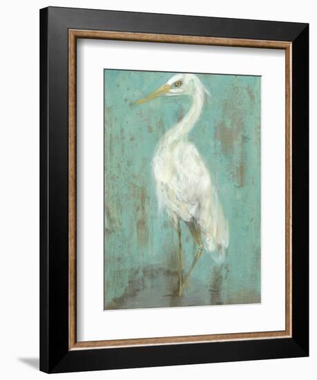 Seaspray Heron II-Jennifer Goldberger-Framed Art Print