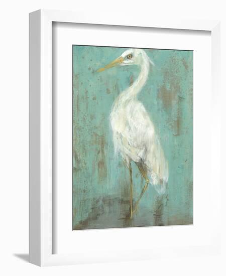 Seaspray Heron II-Jennifer Goldberger-Framed Art Print