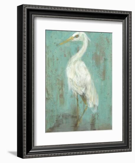 Seaspray Heron II-Jennifer Goldberger-Framed Art Print