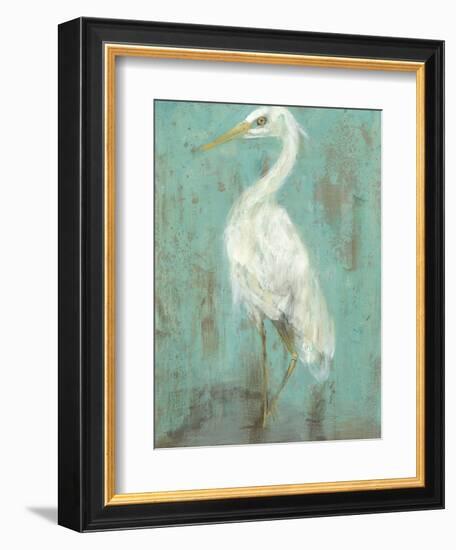 Seaspray Heron II-Jennifer Goldberger-Framed Art Print