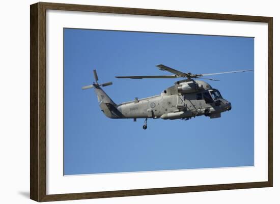 Seasprite Helicopter (Kaman SH 2G Seasprite) Airshow-David Wall-Framed Photographic Print