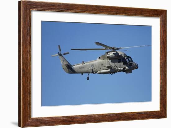 Seasprite Helicopter (Kaman SH 2G Seasprite) Airshow-David Wall-Framed Photographic Print