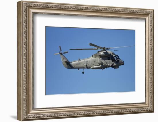 Seasprite Helicopter (Kaman SH 2G Seasprite) Airshow-David Wall-Framed Photographic Print