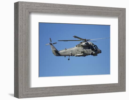 Seasprite Helicopter (Kaman SH 2G Seasprite) Airshow-David Wall-Framed Photographic Print