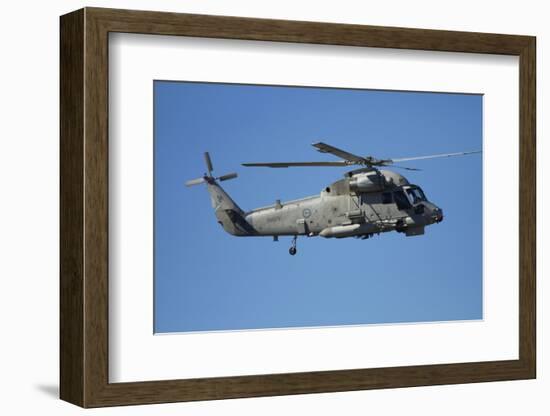 Seasprite Helicopter (Kaman SH 2G Seasprite) Airshow-David Wall-Framed Photographic Print