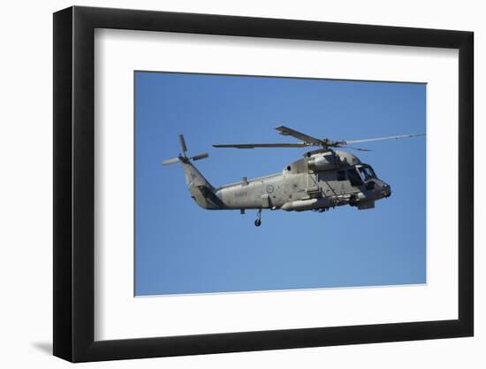 Seasprite Helicopter (Kaman SH 2G Seasprite) Airshow-David Wall-Framed Photographic Print