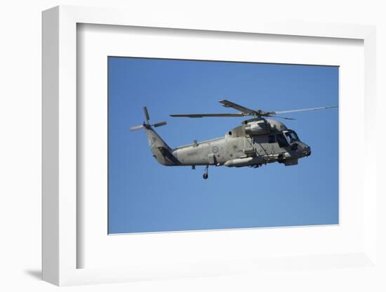 Seasprite Helicopter (Kaman SH 2G Seasprite) Airshow-David Wall-Framed Photographic Print