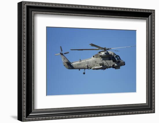 Seasprite Helicopter (Kaman SH 2G Seasprite) Airshow-David Wall-Framed Photographic Print