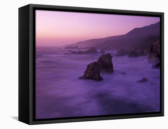 Seastacks and Waves of Andrew Molera State Park, California, USA-Gavriel Jecan-Framed Premier Image Canvas