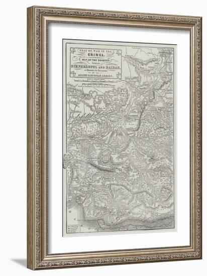 Seat of War in the Crimea-John Dower-Framed Giclee Print