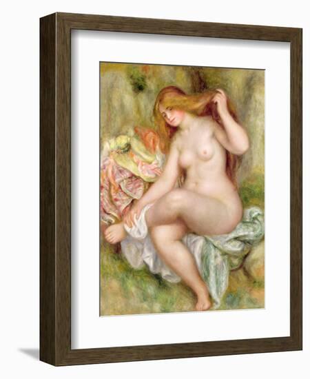 Seated Bather, 1903-06-Pierre-Auguste Renoir-Framed Giclee Print