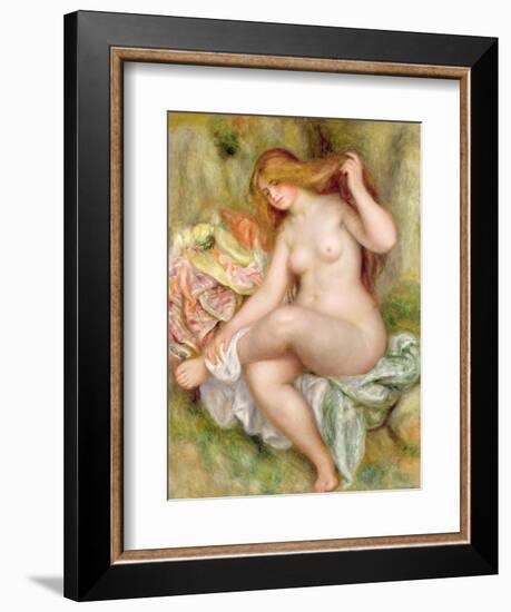 Seated Bather, 1903-06-Pierre-Auguste Renoir-Framed Giclee Print