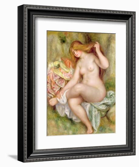 Seated Bather, 1903-06-Pierre-Auguste Renoir-Framed Giclee Print