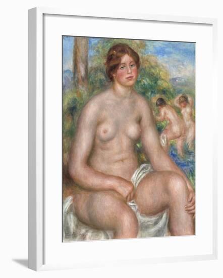 Seated Bather, 1914-Pierre-Auguste Renoir-Framed Giclee Print