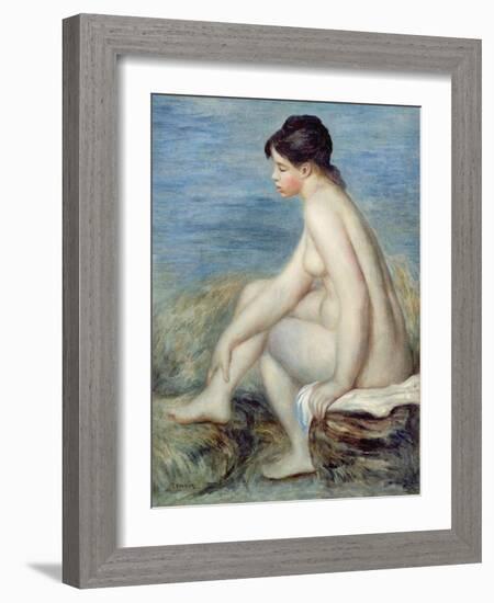 Seated Bather-Pierre-Auguste Renoir-Framed Giclee Print