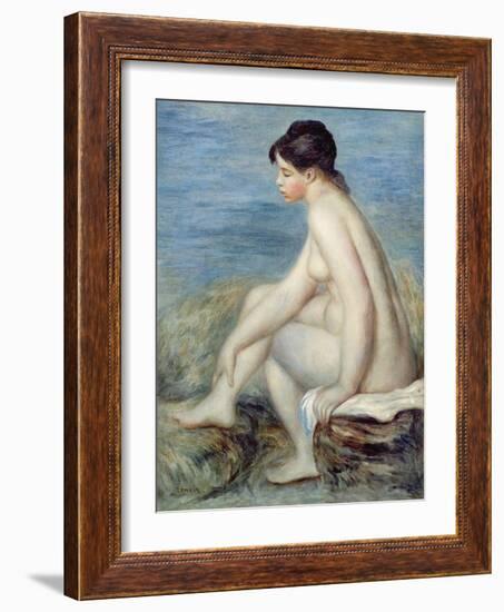 Seated Bather-Pierre-Auguste Renoir-Framed Giclee Print