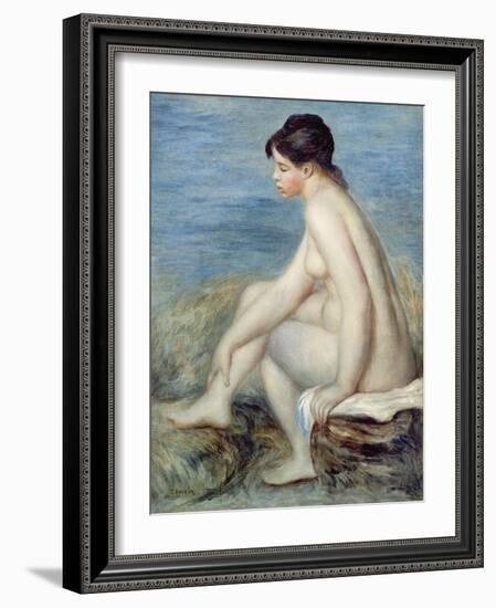 Seated Bather-Pierre-Auguste Renoir-Framed Giclee Print