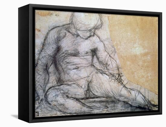 Seated Boy, C1514-1557-Jacopo Pontormo-Framed Premier Image Canvas