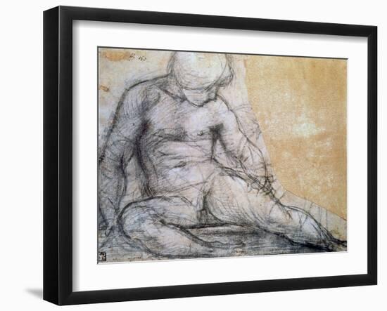 Seated Boy, C1514-1557-Jacopo Pontormo-Framed Giclee Print