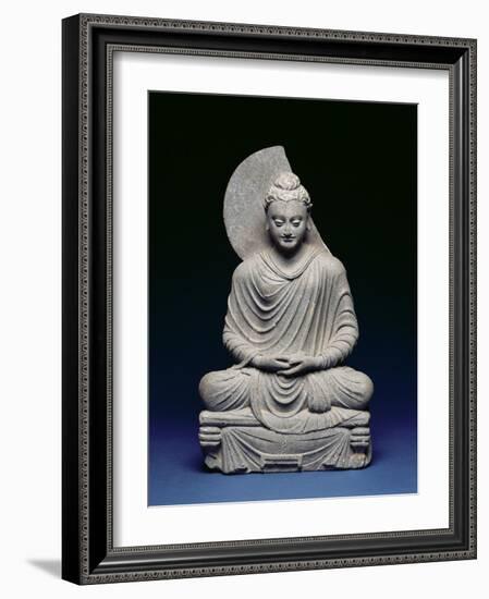 Seated Buddha, Gandhara, 1st-3rd Century Ad-null-Framed Giclee Print