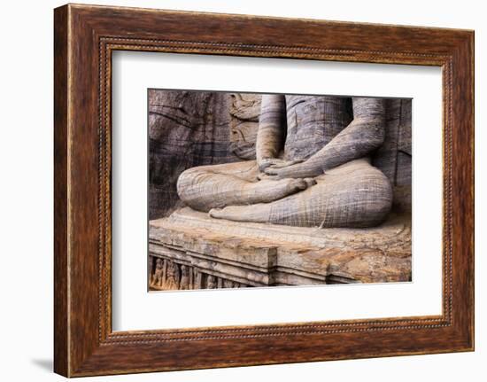 Seated Buddha in Meditation-Matthew Williams-Ellis-Framed Photographic Print