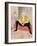 Seated Clowness, 1896-Henri de Toulouse-Lautrec-Framed Giclee Print