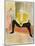 Seated Clowness (Mademoiselle Cha-U-Ka-O) - Oeuvre De Henri De Toulouse Lautrec (Toulouse-Lautrec)-Henri de Toulouse-Lautrec-Mounted Giclee Print
