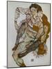 Seated Couple (Egon Und Edith Schiele), 1915-Egon Schiele-Mounted Giclee Print