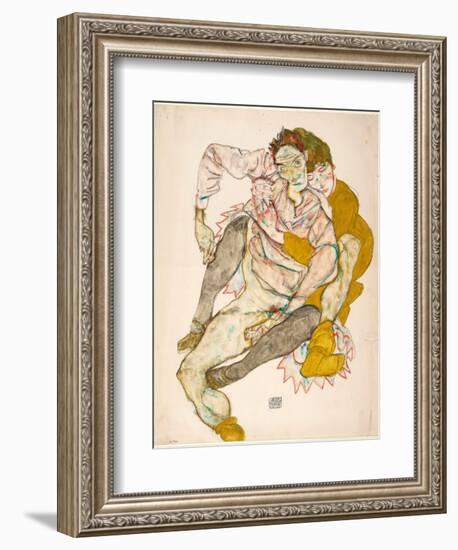 Seated Couple-Egon Schiele-Framed Giclee Print
