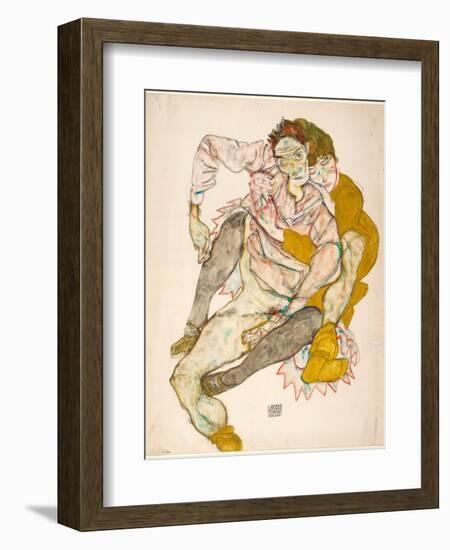 Seated Couple-Egon Schiele-Framed Giclee Print